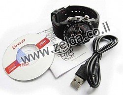 מצלמה נסתרת בצורת שעון יד 4GB
